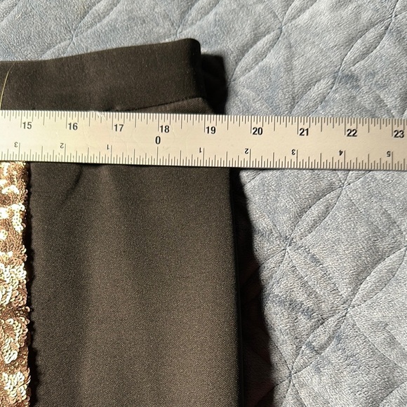 ASOS Curve Gold Sequin Pencil Skirt Night Out - Picture 7 of 7